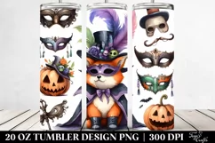 Funny Mummy Halloween Clipart, Transparent 20 Oz Tumbler Product Image 2