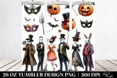 Funny Mummy Halloween Clipart, Transparent 20 Oz Tumbler Product Image 2