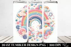 Colorful Pastel Rainbow | 20 Oz Tumbler Product Image 2