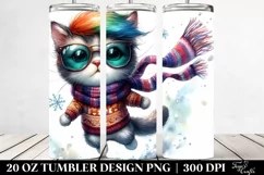 Cute Baby Cat Jumping Tumbler Product Image 2
