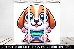 Colorful Baby Beagle Cartoon | 20 Oz Tumbler Product Image 2