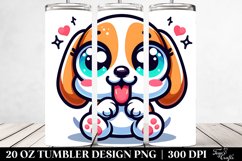 Colorful Baby Beagle Cartoon | 20 Oz Tumbler Product Image 2
