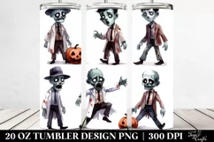 Funny Zombie Halloween Tumbler Design Product Image 2