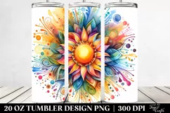 Colorful Sunshine | 20 Oz Tumbler Product Image 2