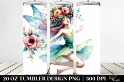 Fairy Jumping Floral Wreath Tumbler Product Image 2