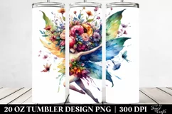 Fairy Jumping Floral Wreath Tumbler Product Image 2
