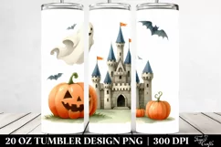 Funny Castle Halloween Tumbler Design Product Image 2