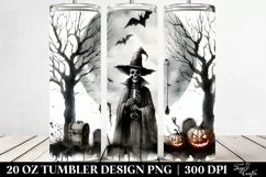 Washed Watercollor Vintage Simple Haloween UNDEAD | 20 oz Product Image 2