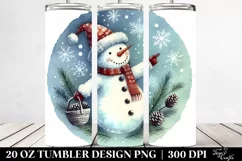Retro Frosty Snowman, Sublimation Clipart Product Image 2