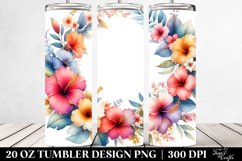 Colorful Floral Frame | 20 oz Tumbler Product Image 2