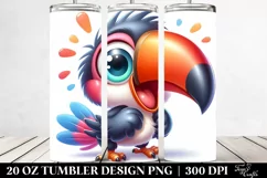 Colorful Baby Toucan Tumbler Product Image 2