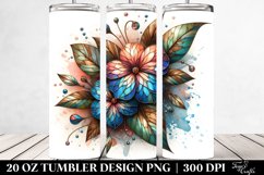 Wooden Small Stained Impatiens | 20 Oz Tumbler Product Image 2