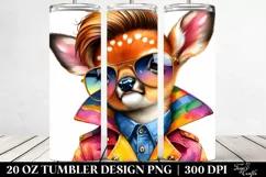Cute Baby Deer Tumbler Design Product Image 2