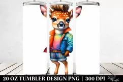 Cute Baby Deer Tumbler Design Product Image 2