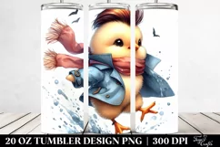 Cool Baby Chicken Jumping 20 Oz Tumbler Product Image 2