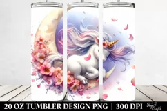 Baby Unicorn Moon Tumbler Product Image 2