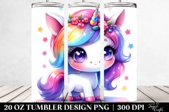 Cute Baby Unicorn Drawing | 20 oz Tumbler Product Image 2