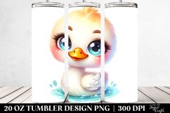 Colorful Baby Swan Smiling | 20 Oz Tumbler Product Image 2