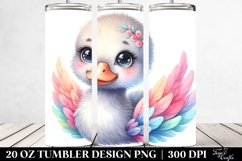 Colorful Baby Swan Smiling | 20 Oz Tumbler Product Image 2