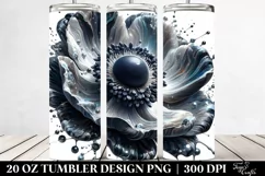 Glossy Anemone Marble Splash | 20 Oz Tumbler Product Image 2