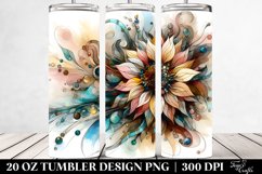 Wooden Sunflower | 20 oz Tumbler Product Image 2