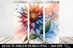 Stained Sunflower | 20 oz Tumbler Product Image 2