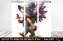 Detailed Digital Painting Small Gnome | 20 Oz Tumbler Product Image 2