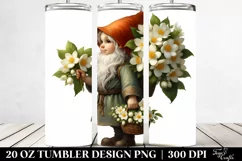 Detailed Digital Painting Small Gnome | 20 Oz Tumbler Product Image 2