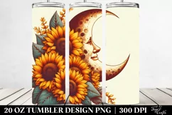 Vintage Postcard Style, Vibrant Sunflowers | 20 oz Tumbler Product Image 2