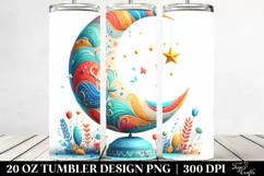 Colorful Whimsical Moon | 20 oz Tumbler Product Image 2