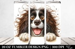Colorful Funny Springer Spaniel | 20 oz Tumbler Product Image 2