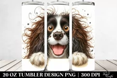 Colorful Funny Springer Spaniel | 20 oz Tumbler Product Image 2