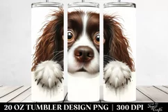 Colorful Funny Springer Spaniel | 20 oz Tumbler Product Image 2