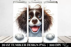 Colorful Funny Springer Spaniel | 20 oz Tumbler Product Image 2
