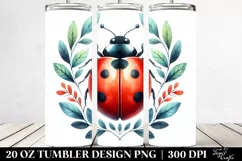 Colorful Ladybug Clipart 20 Oz Tumbler Product Image 2