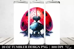 Colorful Ladybug Clipart 20 Oz Tumbler Product Image 2