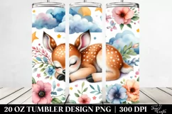 Baby Deer Dreamland | 20 Oz Tumbler Product Image 2