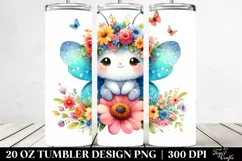 Cute Cat Flower Crown | 20 oz Tumbler Product Image 2