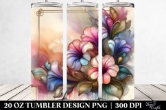 Glossy Petunia Retro Frame | 20 oz Tumbler Product Image 2