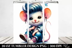 Vibrant Cute Baby Mouse | 20 oz Tumbler Product Image 2