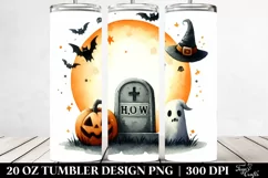 Simple Funny Halloween Tombstone | 20 oz Tumbler Product Image 2