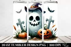 Simple Funny Halloween Tombstone | 20 oz Tumbler Product Image 2