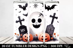 Simple Funny Halloween Tombstone | 20 oz Tumbler Product Image 2