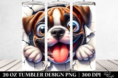 Crazy Boxer Cracks Design | 20 Oz Tumbler Product Image 2