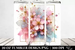 Abstract Shiny Cherry Blossom | 20 oz Tumbler Product Image 2