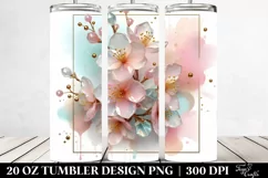 Shiny Cherry Blossom Penguin | 20 oz Tumbler Product Image 2