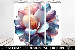 Abstract Glossy Freesia Design | 20 Oz Tumbler Product Image 2