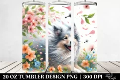 Spring Dog Tumbler | 20 Oz Tumbler Product Image 2