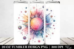 Colorful Pastel Sun 20 Oz Tumbler Product Image 2