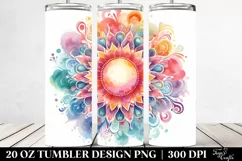 Colorful Pastel Sun 20 Oz Tumbler Product Image 2